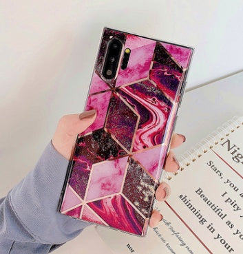 Étui de téléphone portable en marbre électrolytique