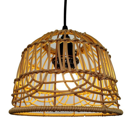 Lustre américain simple en rotin tissé à la main - LUXARAH