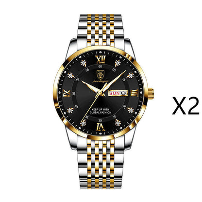 Nouvelle montre homme étanche avec calendrier lumineux - LUXARAH