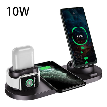 Chargeur sans fil pour iPhone, chargeur rapide pour téléphone, station de charge rapide pour montre, station de charge 6 en 1