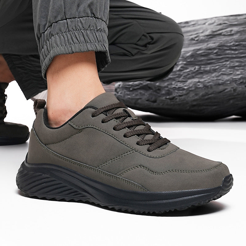 Chaussures de course décontractées à semelle souple noires - LUXARAH