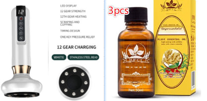 Appareil de massage électrique à ventouses pour le corps, anti-cellulite, ventouses de massage Gua Sha, pots amincissants brûle-graisses - LUXARAH