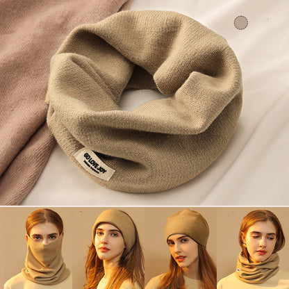 Masque facial 4 en 1, écharpe d'hiver en faux cachemire, foulard, chapeau tendance