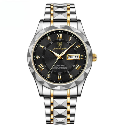 Montre à quartz lumineuse étanche pour homme avec double calendrier - LUXARAH