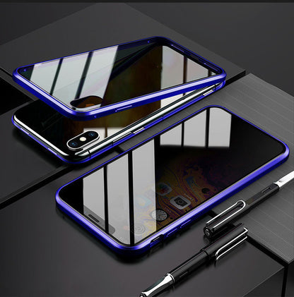 Coque de protection magnétique anti-regards pour téléphone