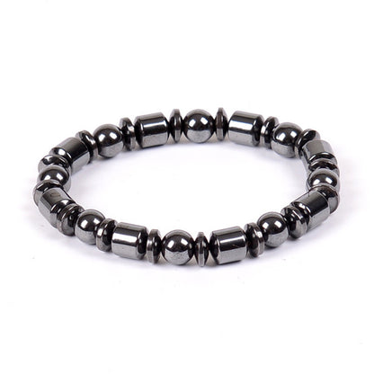Bracelets magnétiques pour perte de poids, pour femmes et hommes, avec pentagramme en pierre, thérapie magnétique, soulagement de la douleur, bijoux de santé amincissants - LUXARAH