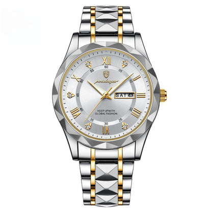 Montre à quartz lumineuse étanche pour homme avec double calendrier - LUXARAH