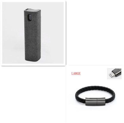 Kit de nettoyage d'écran 2 en 1 pour téléphone et ordinateur, avec chiffon en microfibre pour éliminer la poussière