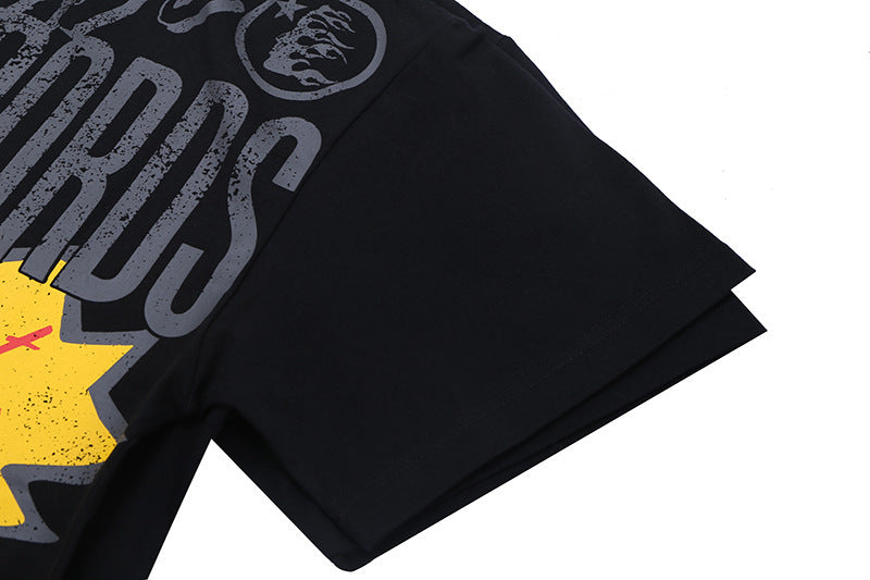 T-shirt oversize à manches courtes et imprimé graffiti alphabet - LUXARAH