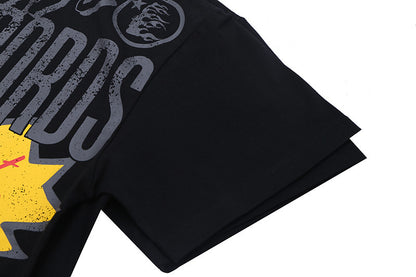 T-shirt oversize à manches courtes et imprimé graffiti alphabet - LUXARAH