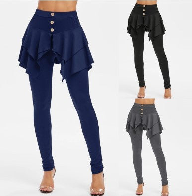 Legging à jupe à volants étagés - LUXARAH