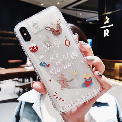 Compatible avec Apple, coque mobile, Snowflakes, Sands, Noël