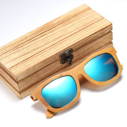 Nouvelles lunettes de soleil tendance en bambou