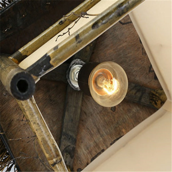 Lustre en bambou et rotin - LUXARAH