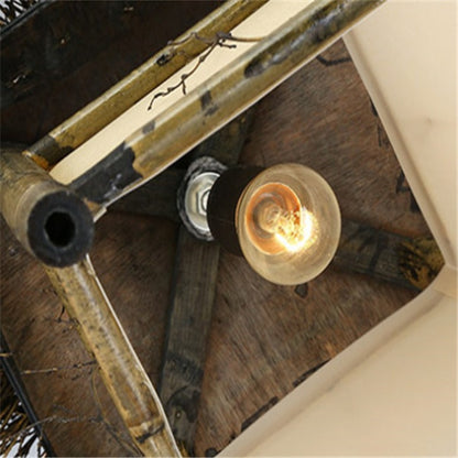 Lustre en bambou et rotin - LUXARAH