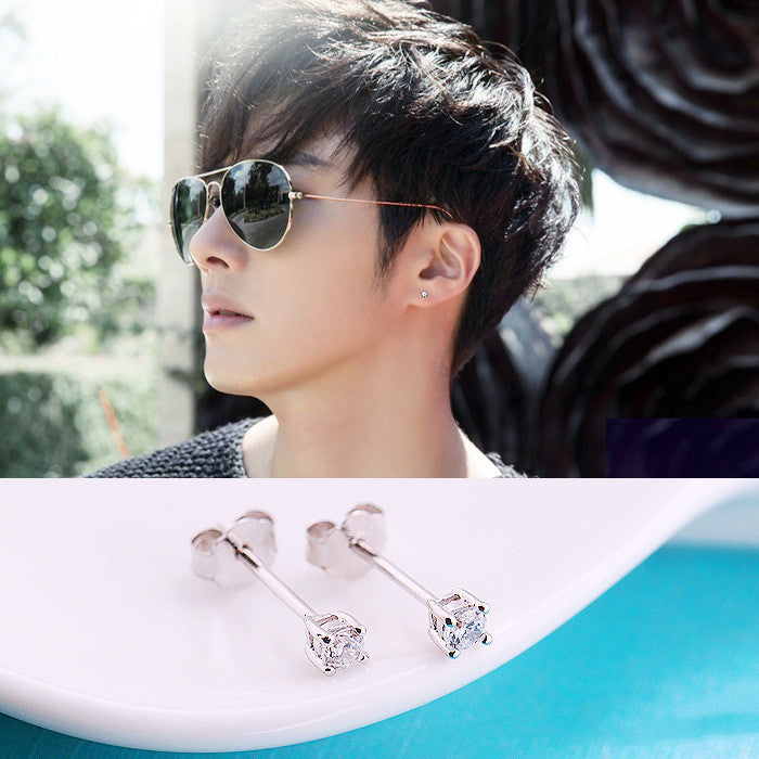 Boucles d'oreilles en argent sterling pour hommes