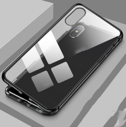 Étui magnétique double face en verre pour téléphone portable King, sans fonction anti-espion