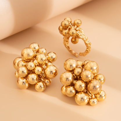 Boucles d'oreilles à perles à motifs géométriques tendance