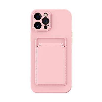 Coque de téléphone en silicone liquide simple et de couleur pure