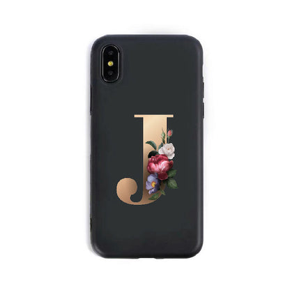 Coques de téléphone en silicone avec lettres de l'alphabet anglais