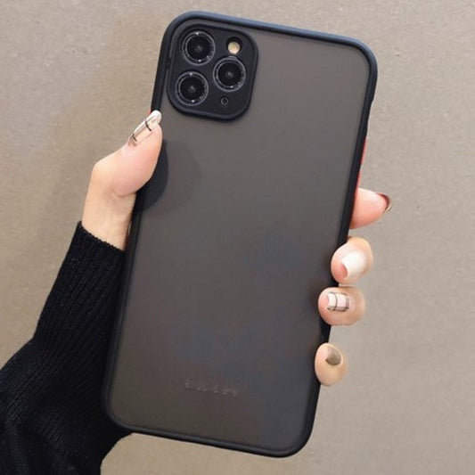 Coque de téléphone portable givrée aux couleurs contrastées pour éviter les chutes
