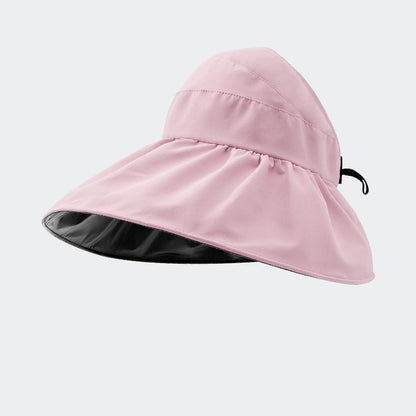 Chapeau de pêcheur pliable d'été avec visière et protection solaire UPF 50 pour femme