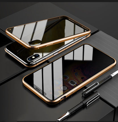 Coque de protection magnétique anti-regards pour téléphone
