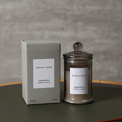 Bougie d'aromathérapie en cire de soja en forme de théière
