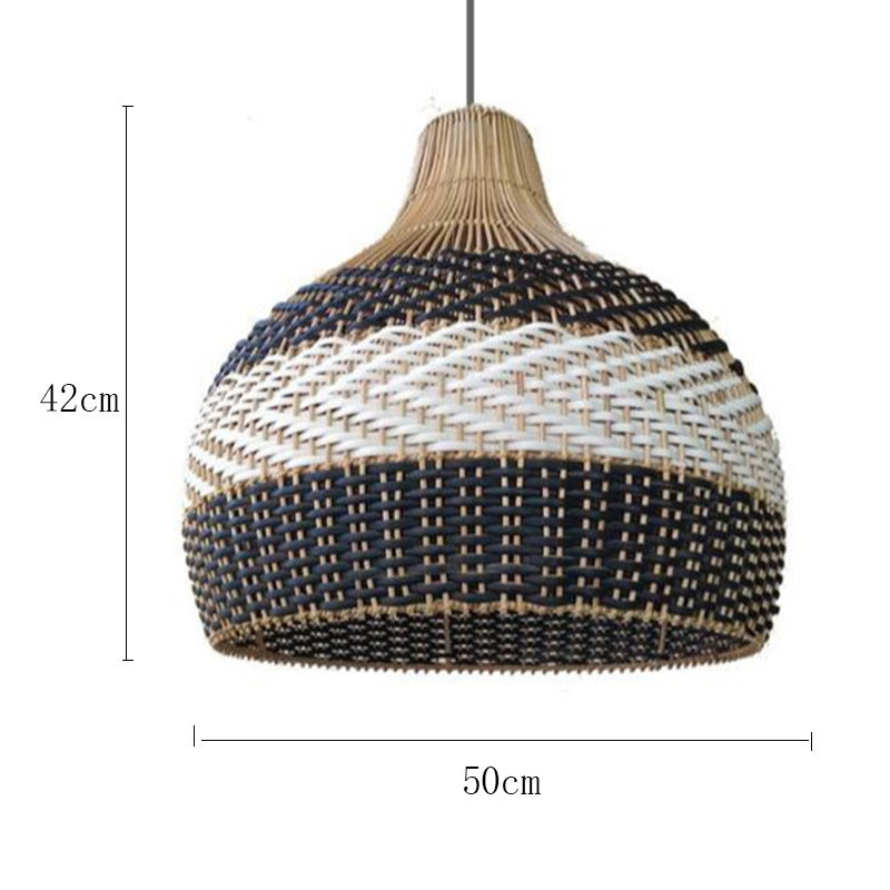 Lustre en rotin de style café au design créatif nordique