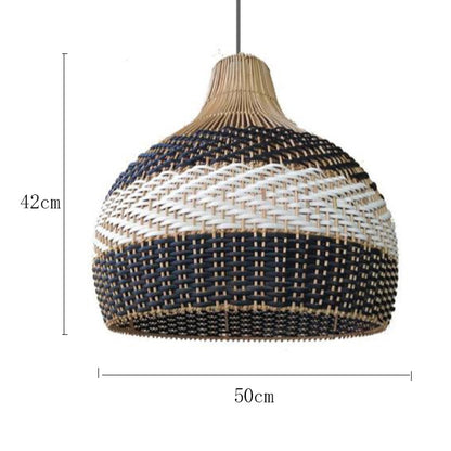 Lustre en rotin de style café au design créatif nordique