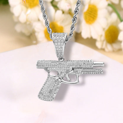 Nouveaux colliers Colliers hip-hop Incrustations de diamants créatives