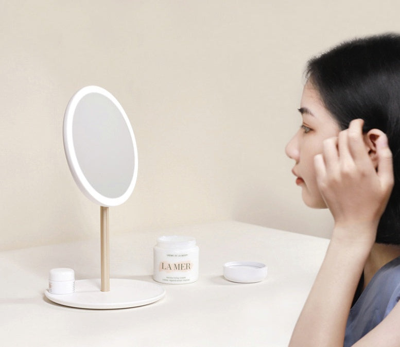 Miroir de maquillage pliable à LED - LUXARAH