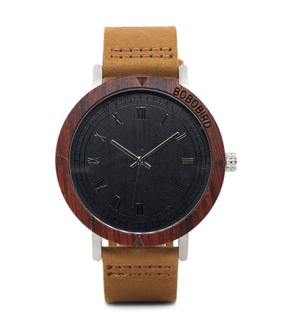 Montre en bois de bambou
