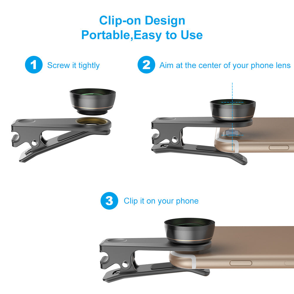 Ensemble d'objectifs pour téléphone portable 6 en 1