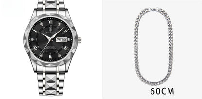 Montre à quartz lumineuse étanche pour homme avec double calendrier - LUXARAH