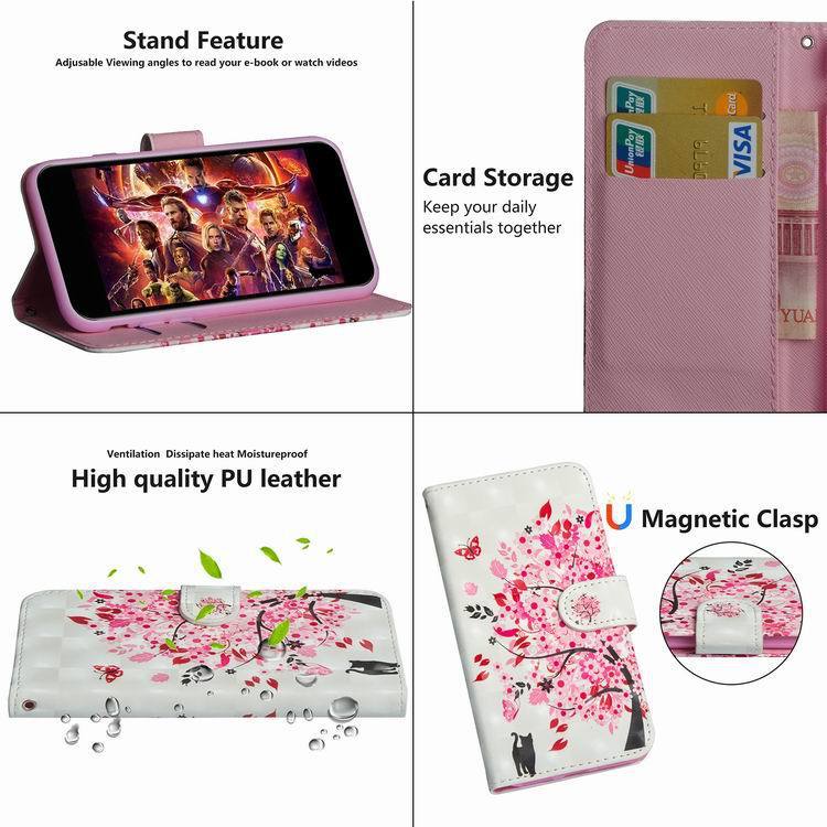 Support 3D pour peinture animale compatible avec les coques de téléphone portable Xiaomi