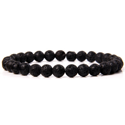 Bracelet en pierre naturelle de 6 mm, tissé à la main, bracelet énergétique - LUXARAH