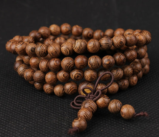 Bracelet en bois Shun Wenji, bracelet en bois de haricot Cliff, bracelet pour couple, bijoux pour hommes et femmes, bracelets 108 perles - LUXARAH