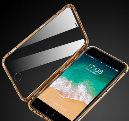 Étui magnétique double face en verre pour téléphone portable King, sans fonction anti-espion