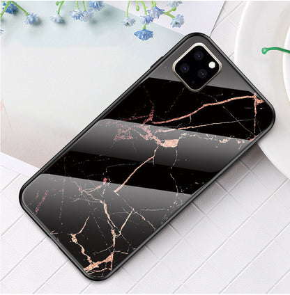 Coque de téléphone en verre marbré