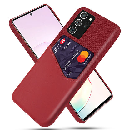 Housse de protection en cuir pour téléphone portable, motif tissu, pour une seule carte