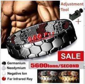 Bracelet magnétique hexagonal détachable multipoints pour homme - LUXARAH