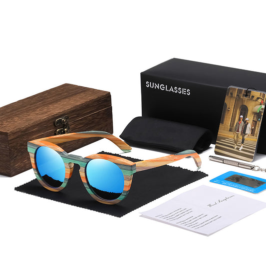 Lunettes de soleil polarisées en bois de bambou