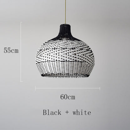 Lustre en rotin de style café au design créatif nordique