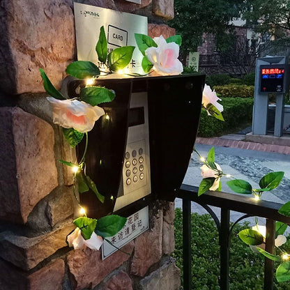 Guirlande lumineuse décorative en rotin pour cour extérieure - LUXARAH