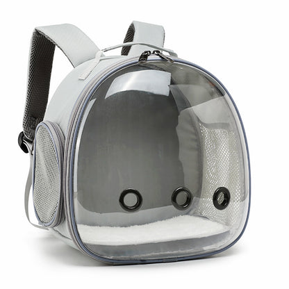Sac à dos pour animal de compagnie, cage de transport transparente pour hamster, petit animal, cochon d'Inde, écureuil volant, furet, lapin - LUXARAH