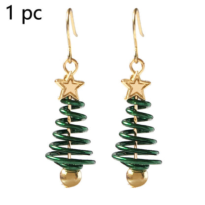 Boucles d'oreilles de Noël DIY en forme d'étoile et d'arbre de Noël