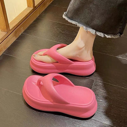 Tongs antidérapantes en EVA à semelles épaisses pour femmes