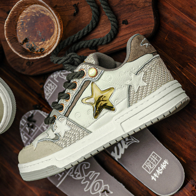 Chaussures de course basses à plateforme pour hommes et femmes, polyvalentes et tendance - LUXARAH