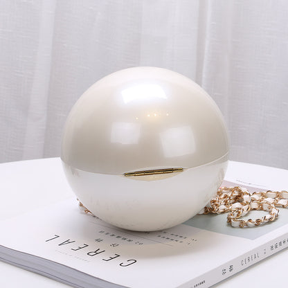 Sac de soirée rond de luxe pour femme - LUXARAH